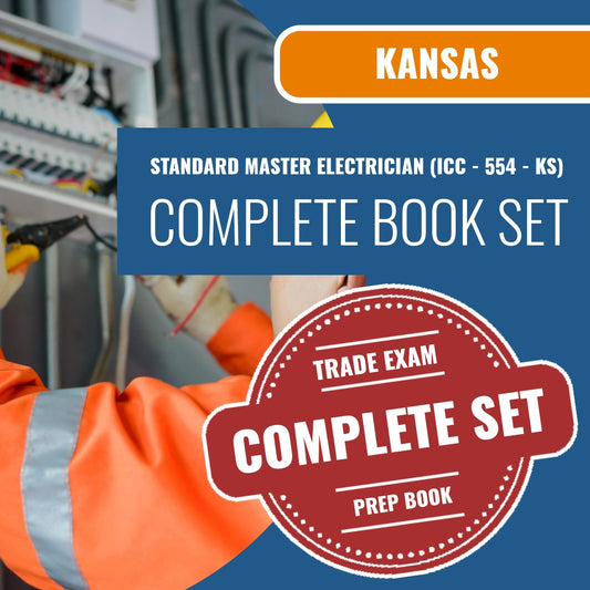 Kansas Standard Master Electrician (ICC - 554 - KS) Exam Book Package