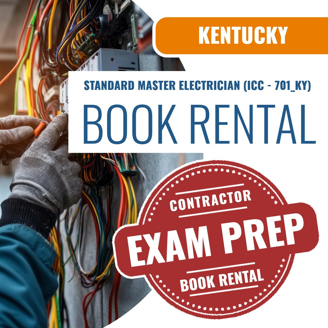 Kentucky Standard Master Electrician (ICC - 701_KY)- Books & Courses Rental Package