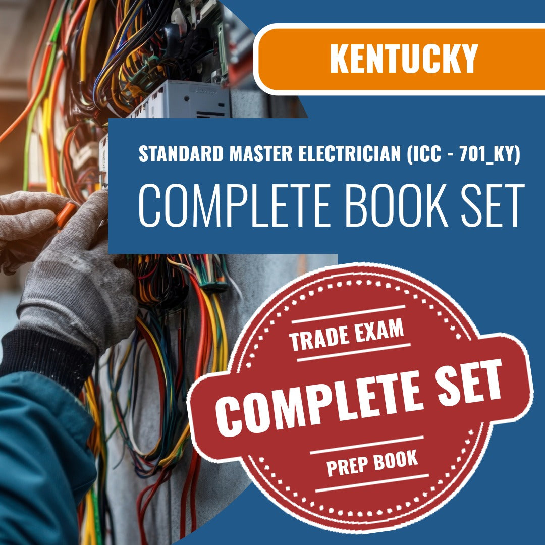 Kentucky Standard Master Electrician (ICC - 701_KY) Exam Book Package