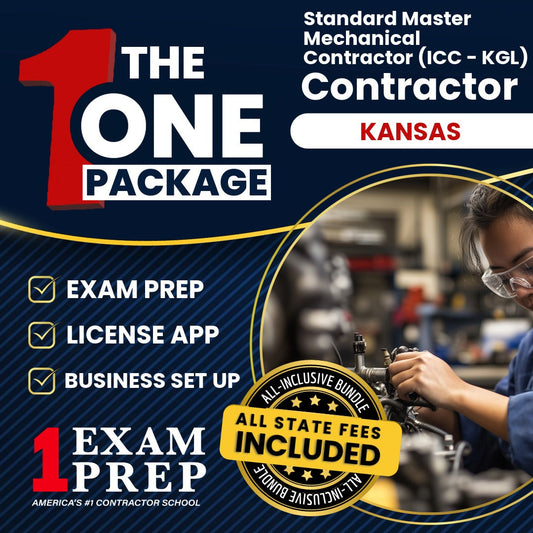 The 1 Package: All-Inclusive Kansas Standard Master Mechanical Contractor (ICC - KGL), Licensing & Business Setup Solution