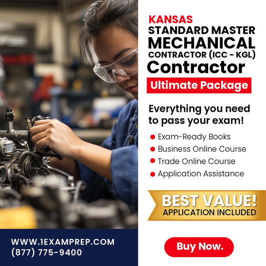 Kansas Standard Master Mechanical Contractor (ICC - KGL) Ultimate Exam Prep Rental