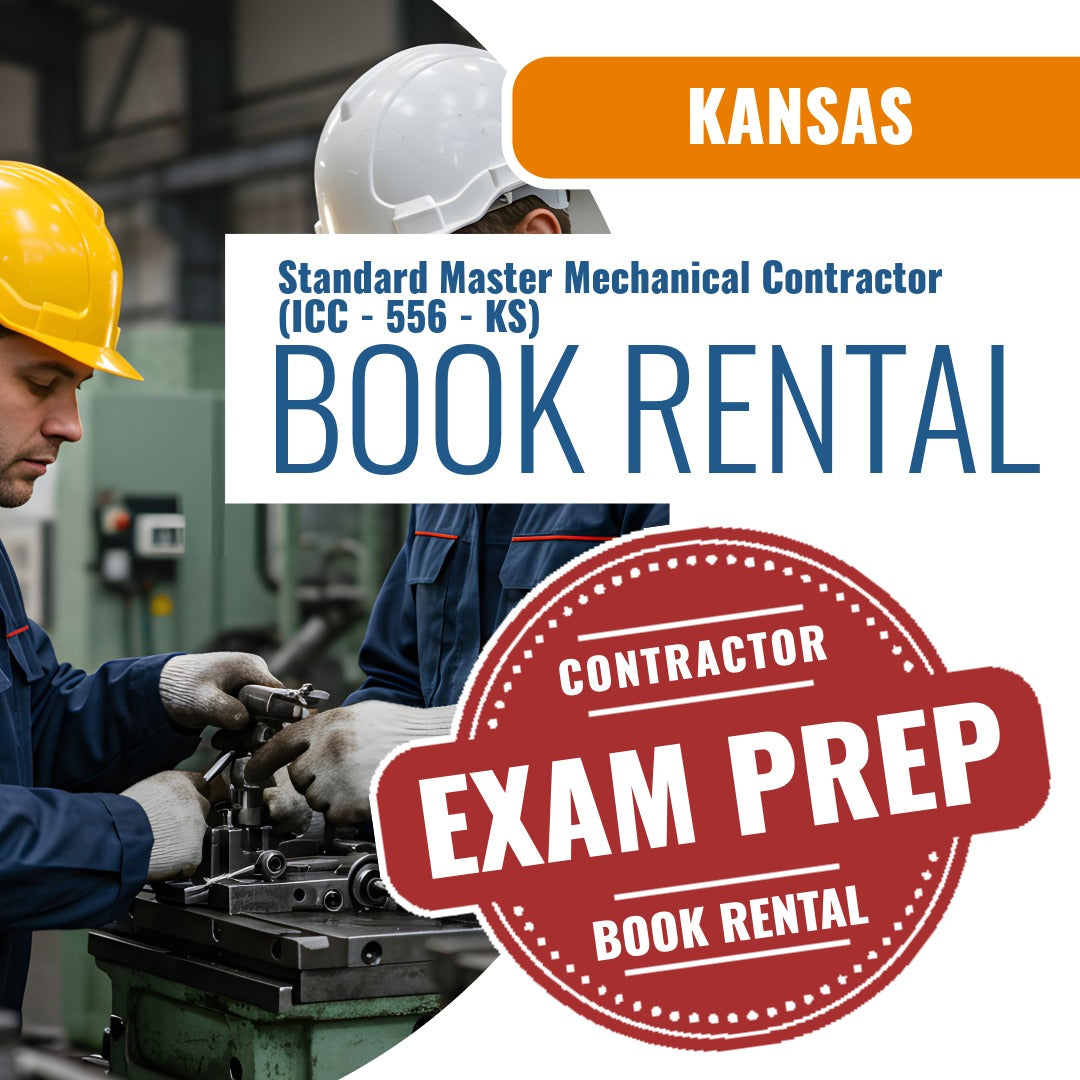 Kansas Standard Master Mechanical Contractor (ICC - 556 - KS) - Books & Courses Rental Package