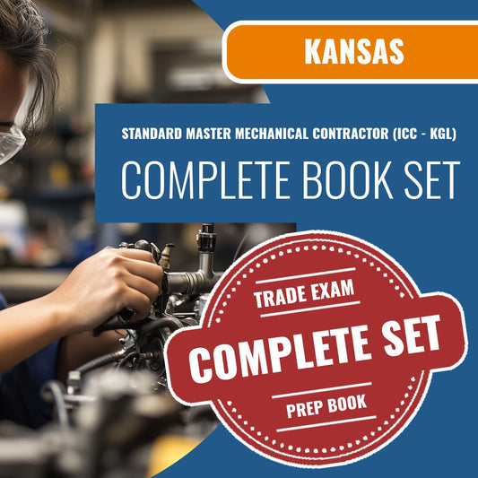 Kansas Standard Master Mechanical Contractor (ICC - KGL) Exam Book Package