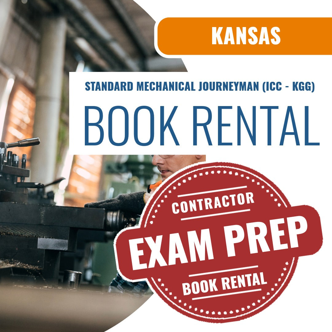 Kansas Standard Mechanical Journeyman (ICC - KGG) - Books & Courses Rental Package