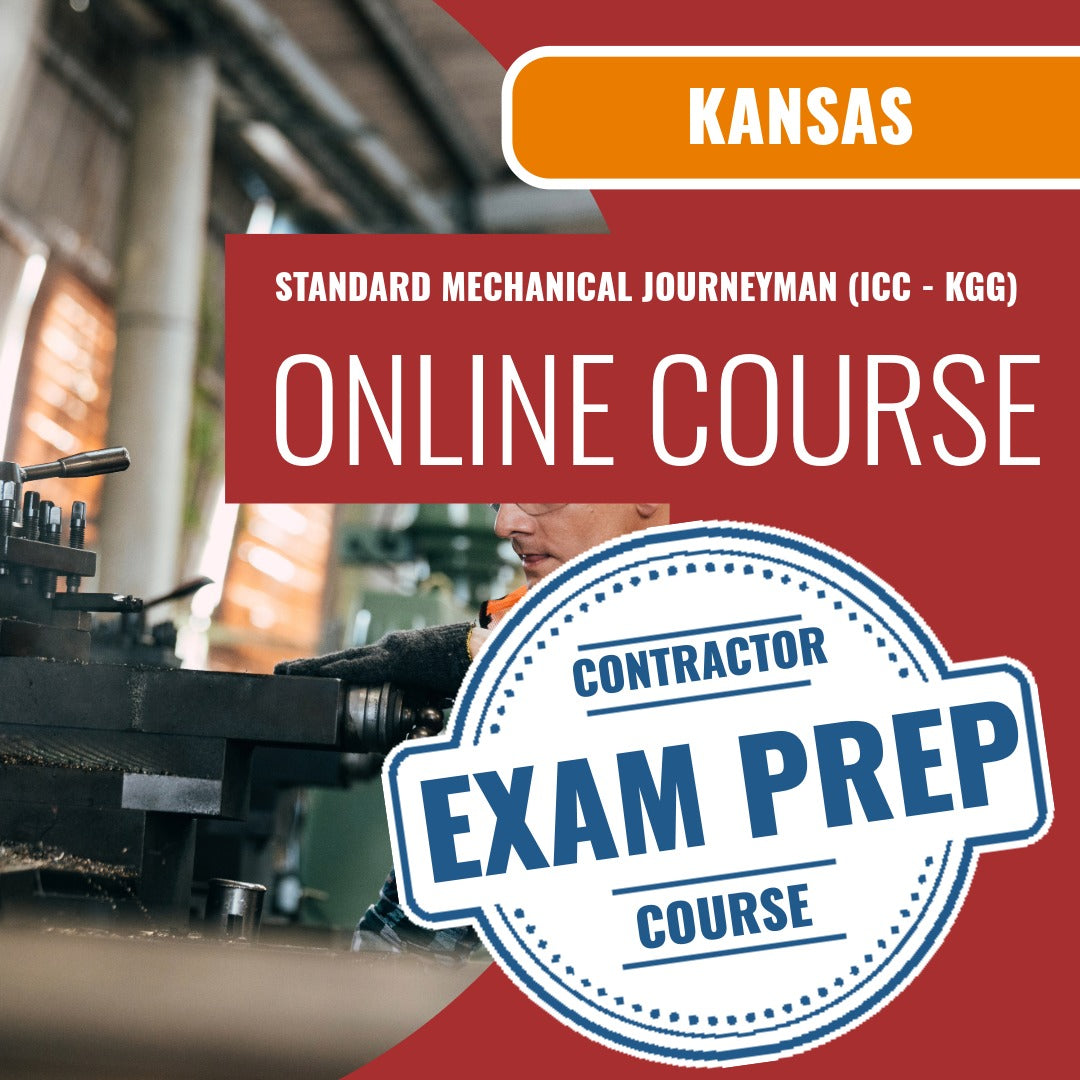 Kansas Standard Mechanical Journeyman (ICC - KGG) Exam - Online Exam Prep