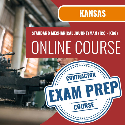 Kansas Standard Mechanical Journeyman (ICC - KGG) Exam - Online Exam Prep