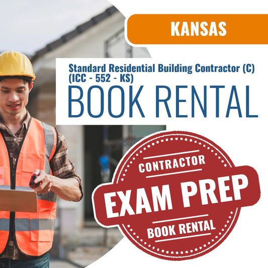 Kansas Standard Residential Building Contractor (C) (ICC - 552 - KS) - Books & Courses Rental Package