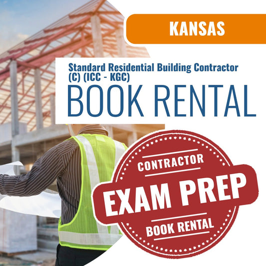 Kansas Standard Residential Building Contractor (C) (ICC - KGC) - Books & Courses Rental Package
