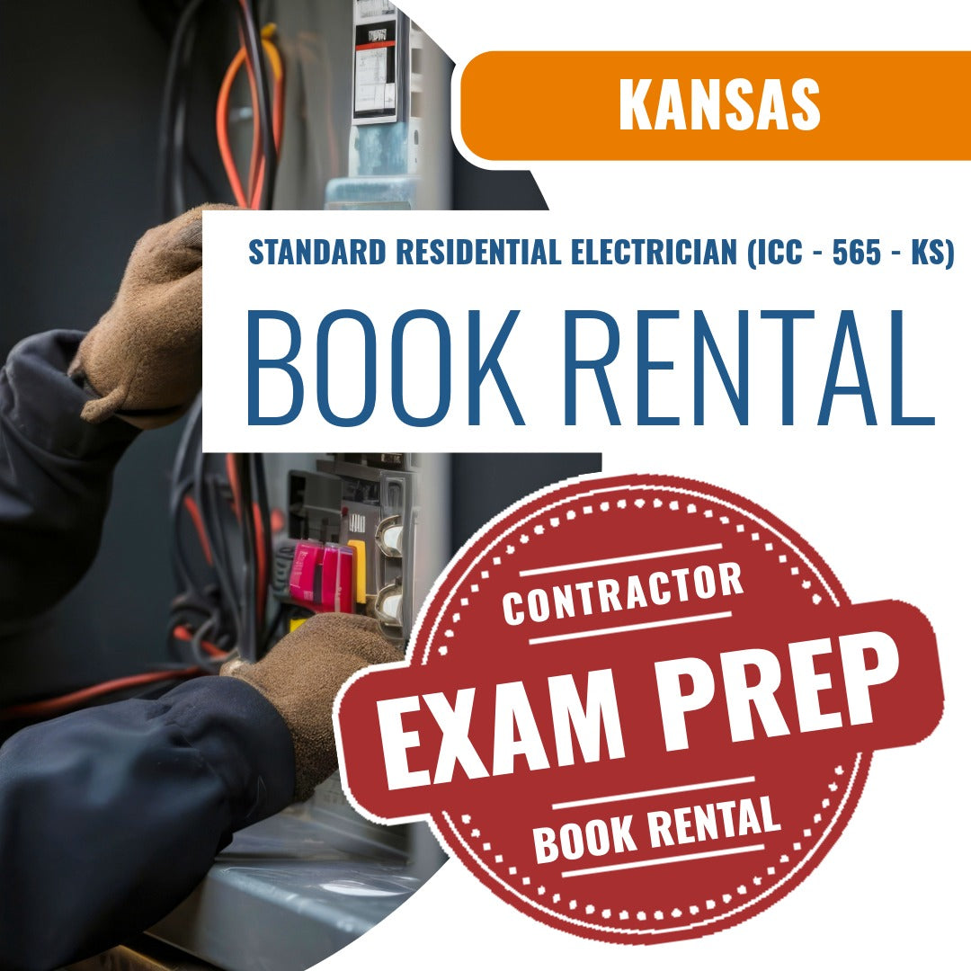 Kansas Standard Residential Electrician (ICC - 565 - KS) - Books & Courses Rental Package