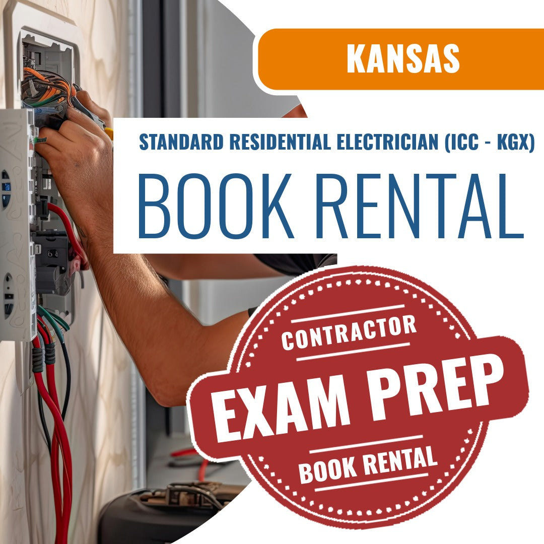 Kansas Standard Residential Electrician (ICC - KGX) - Books & Courses Rental Package