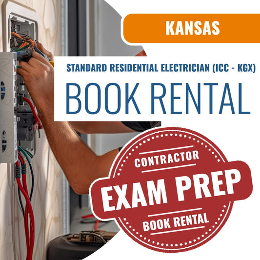Kansas Standard Residential Electrician (ICC - KGX) - Books & Courses Rental Package