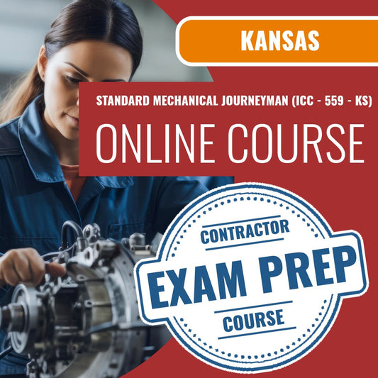 Kansas Standard Mechanical Journeyman (ICC - 559 - KS) Exam - Online Exam Prep