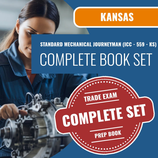 Kansas Standard Mechanical Journeyman (ICC - 559 - KS) Exam Book Package