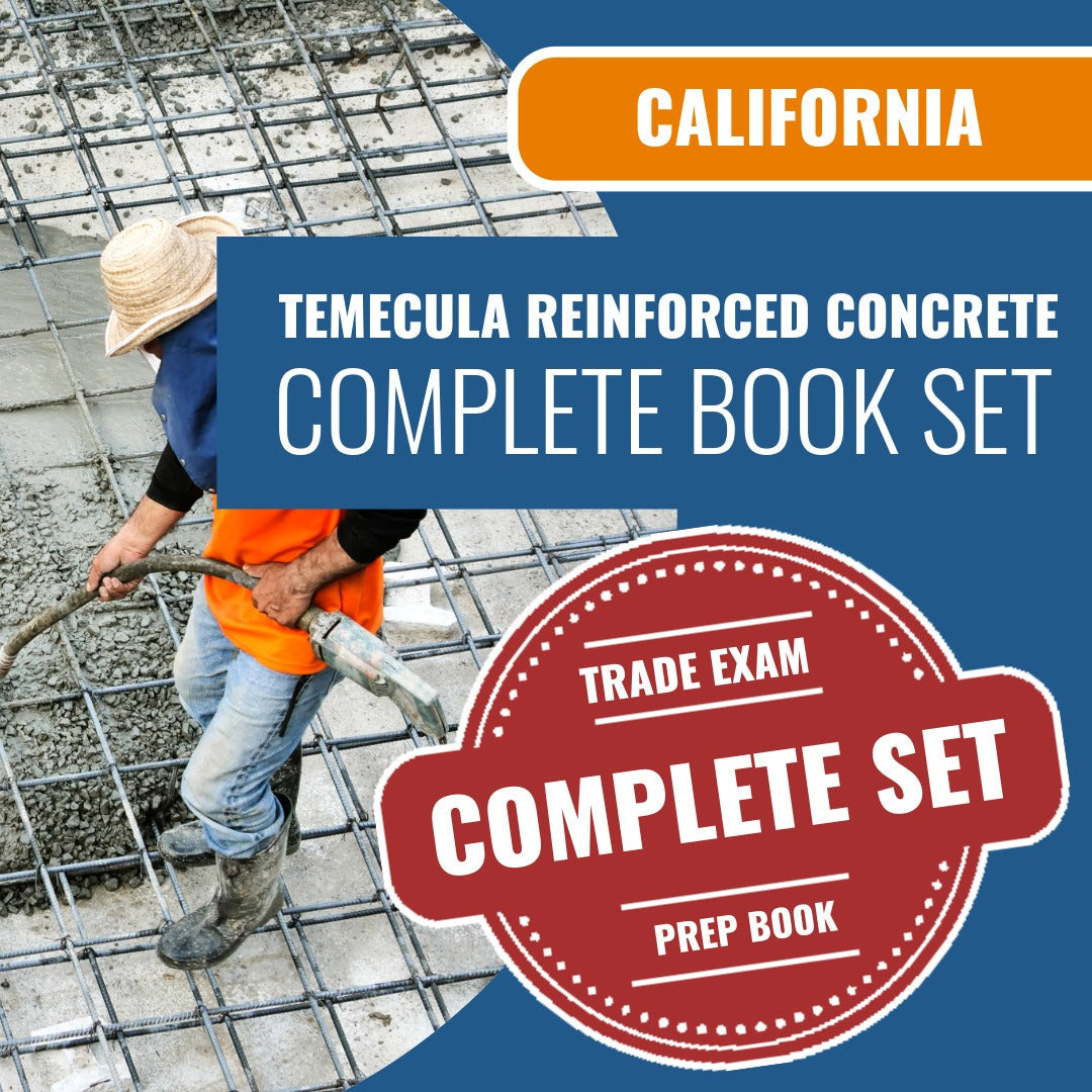 Temecula California Reinforced Concrete Code Module (ICC - SI - 47CY) Exam Book Package