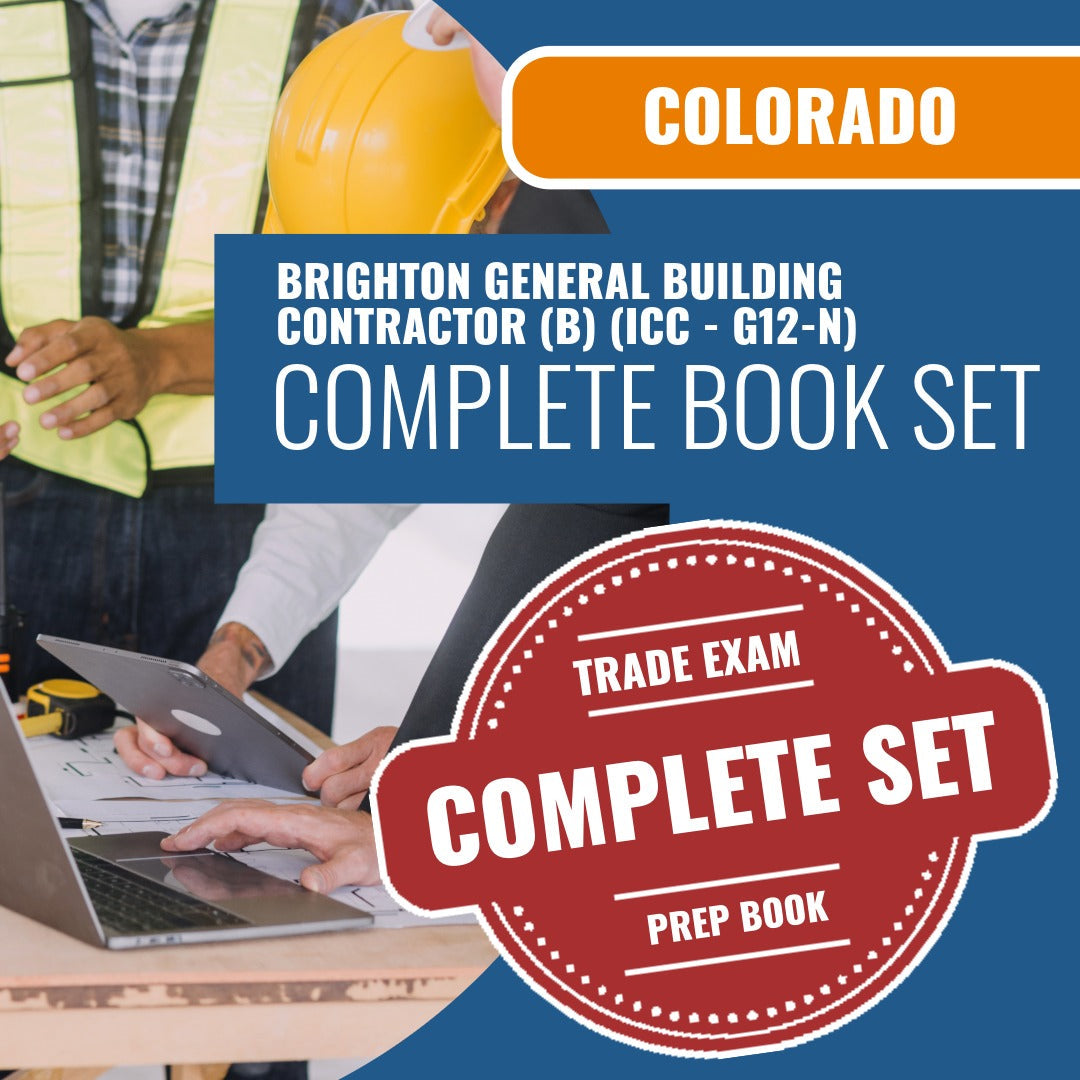 Brighton Colorado General Building Contractor (B) (ICC - G12-N) Exam Book Package