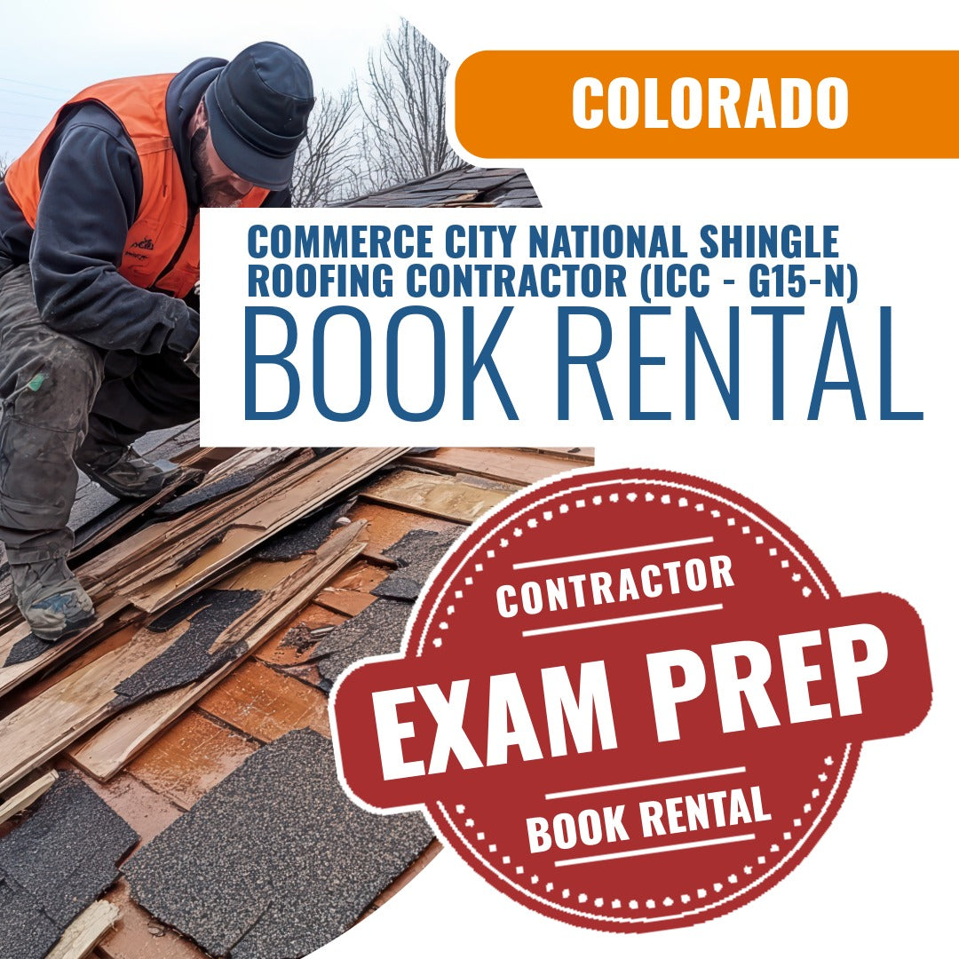 Commerce City Colorado National Shingle Roofing Contractor (ICC - G15-N) - Books & Courses Rental Package