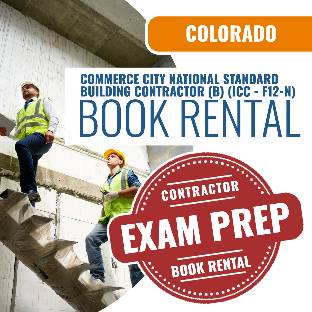 Commerce City Colorado National Standard Building Contractor (B) (ICC - F12-N)- Books & Courses Rental Package