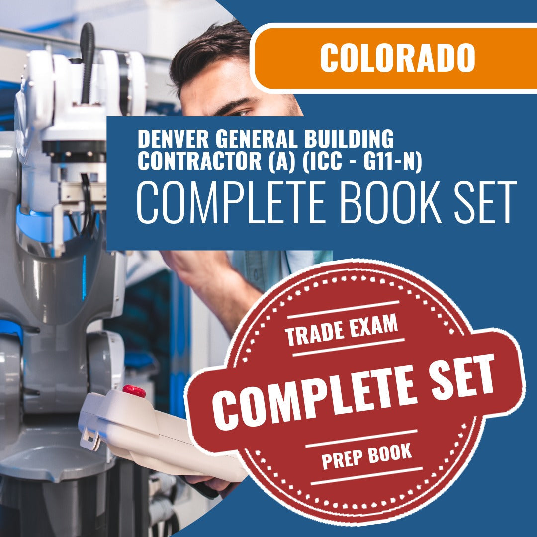 Denver Colorado General Building Contractor (A) (ICC - G11-N) Exam Book Package