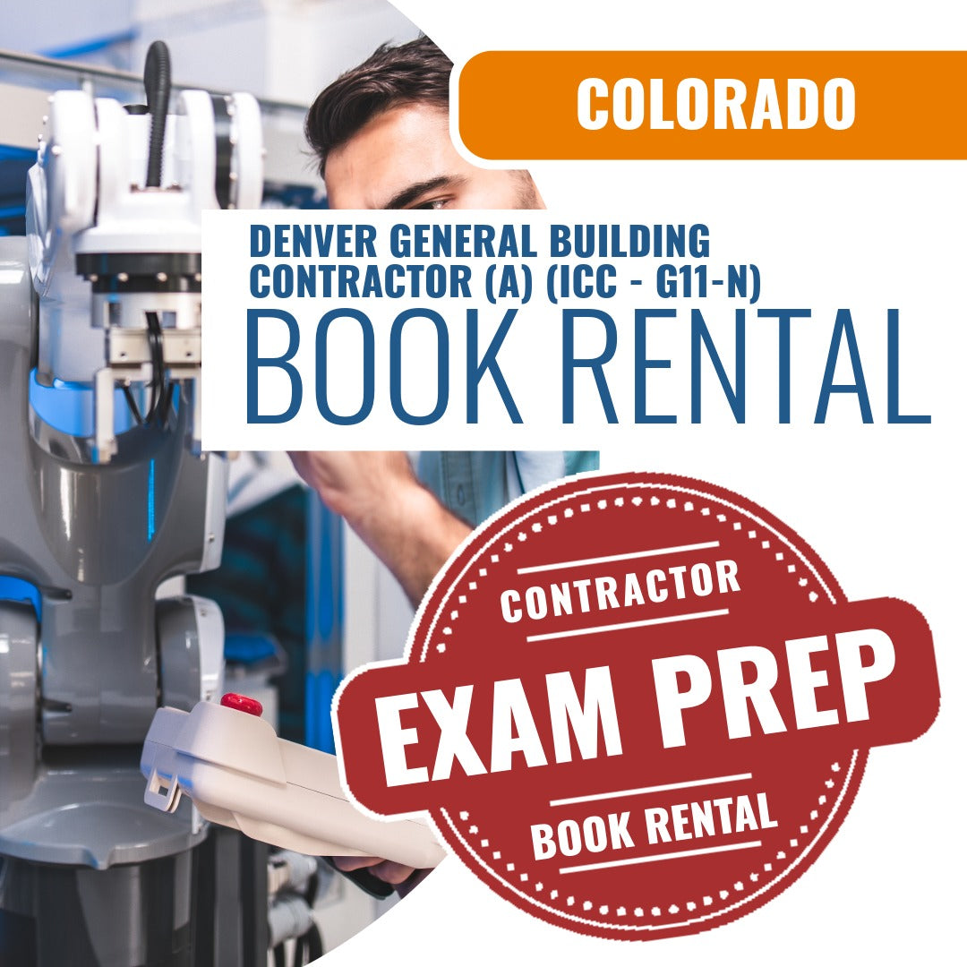 Denver Colorado General Building Contractor (A) (ICC - G11-N) - Books & Courses Rental Package