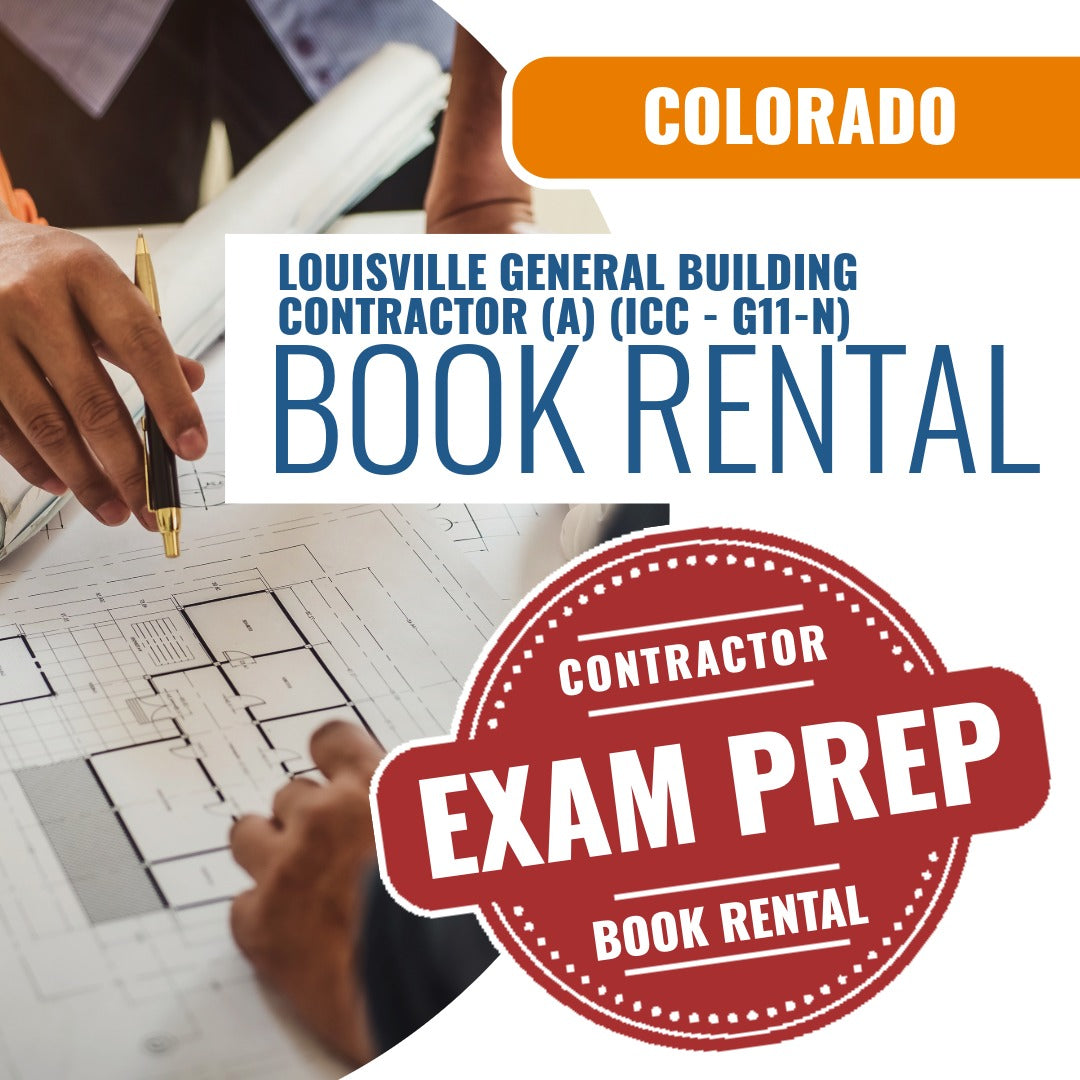 Louisville Colorado General Building Contractor (A) (ICC - G11-N) - Books & Courses Rental Package