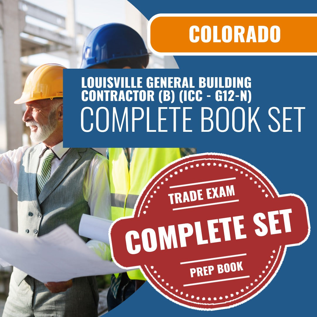 Louisville Colorado General Building Contractor (B) (ICC - G12-N) Exam Book Package
