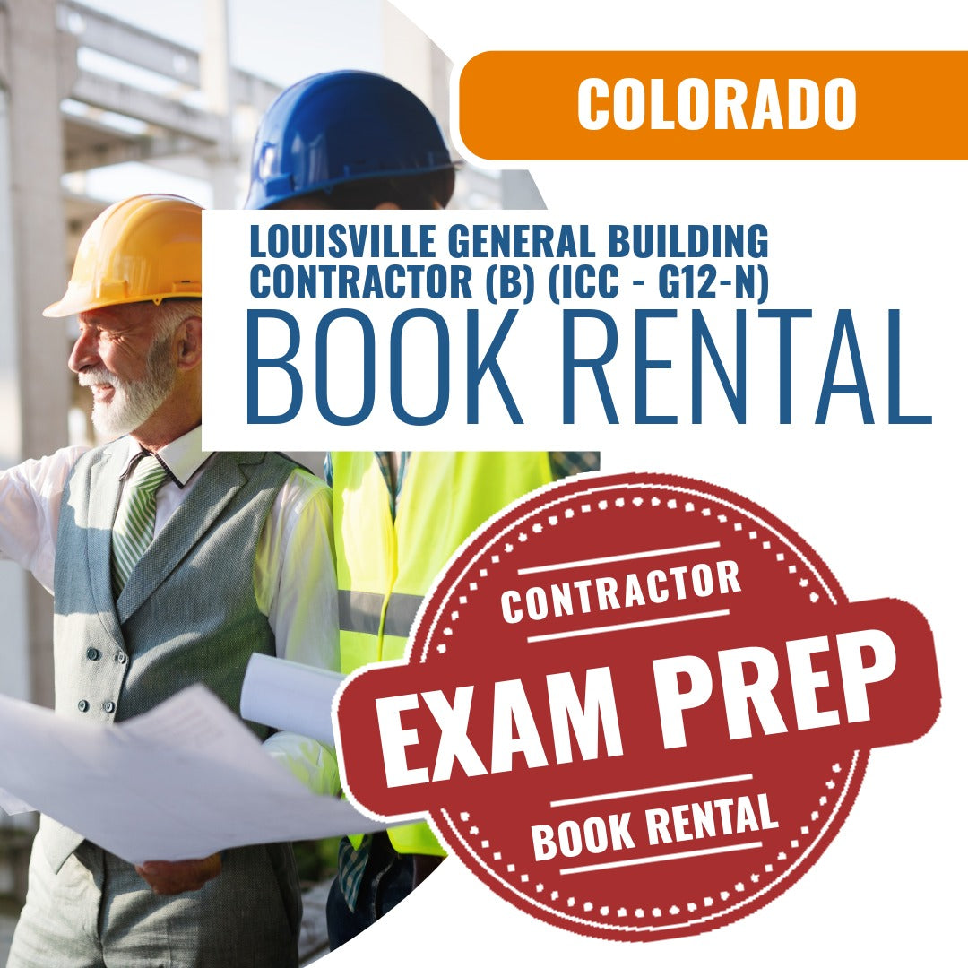Louisville Colorado General Building Contractor (B) (ICC - G12-N) - Books & Courses Rental Package