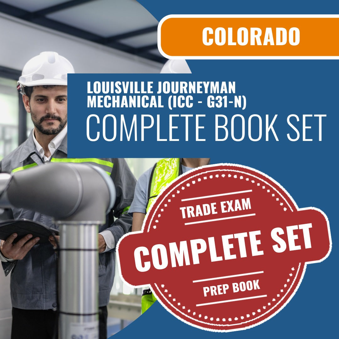 Louisville Colorado Journeyman Mechanical (ICC - G31-N) Exam Book Package