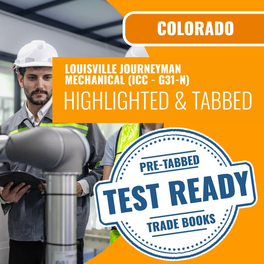 Louisville Colorado Journeyman Mechanical (ICC - G31-N) Highlighted & Tabbed Book Package