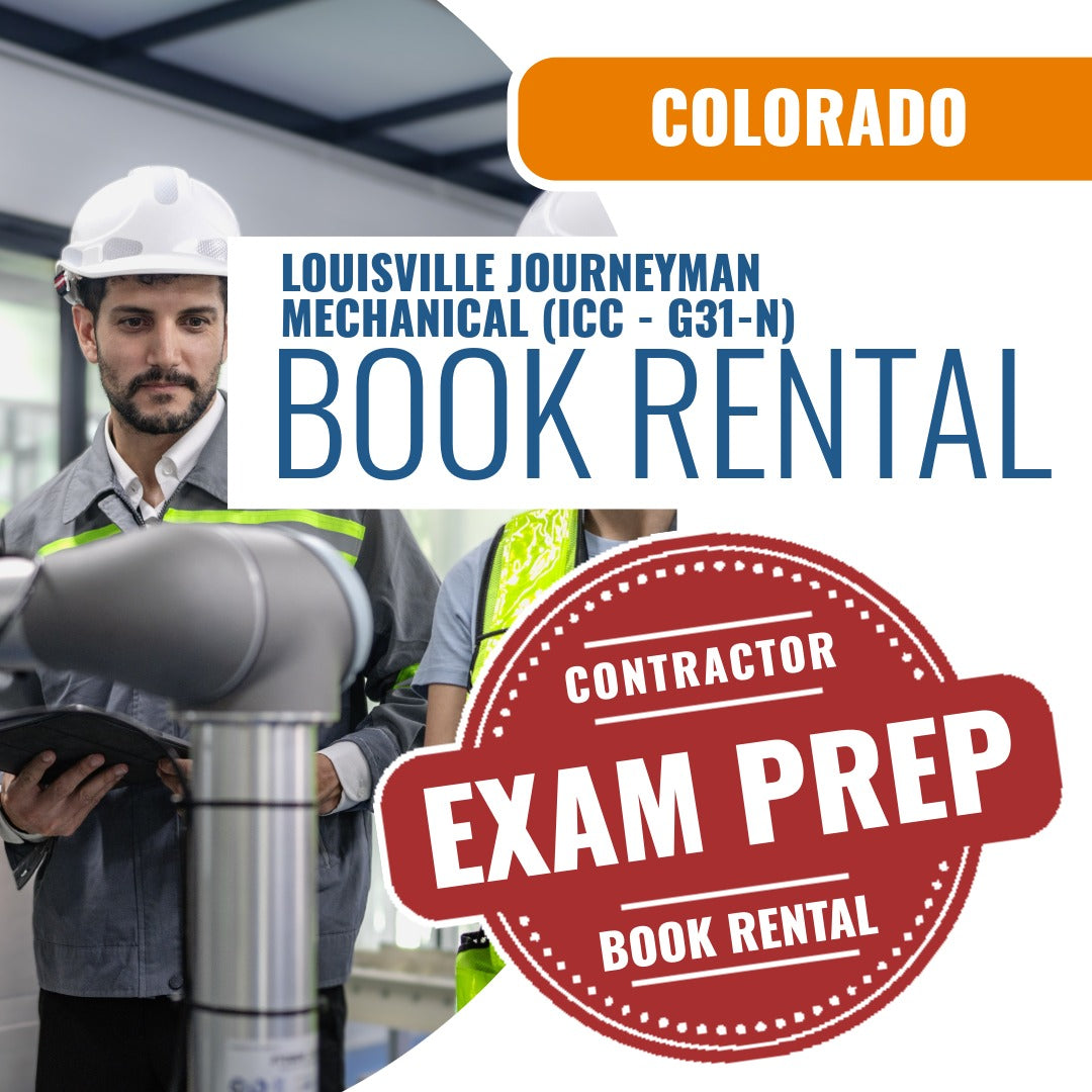 Louisville Colorado Journeyman Mechanical (ICC - G31-N) - Books & Courses Rental Package