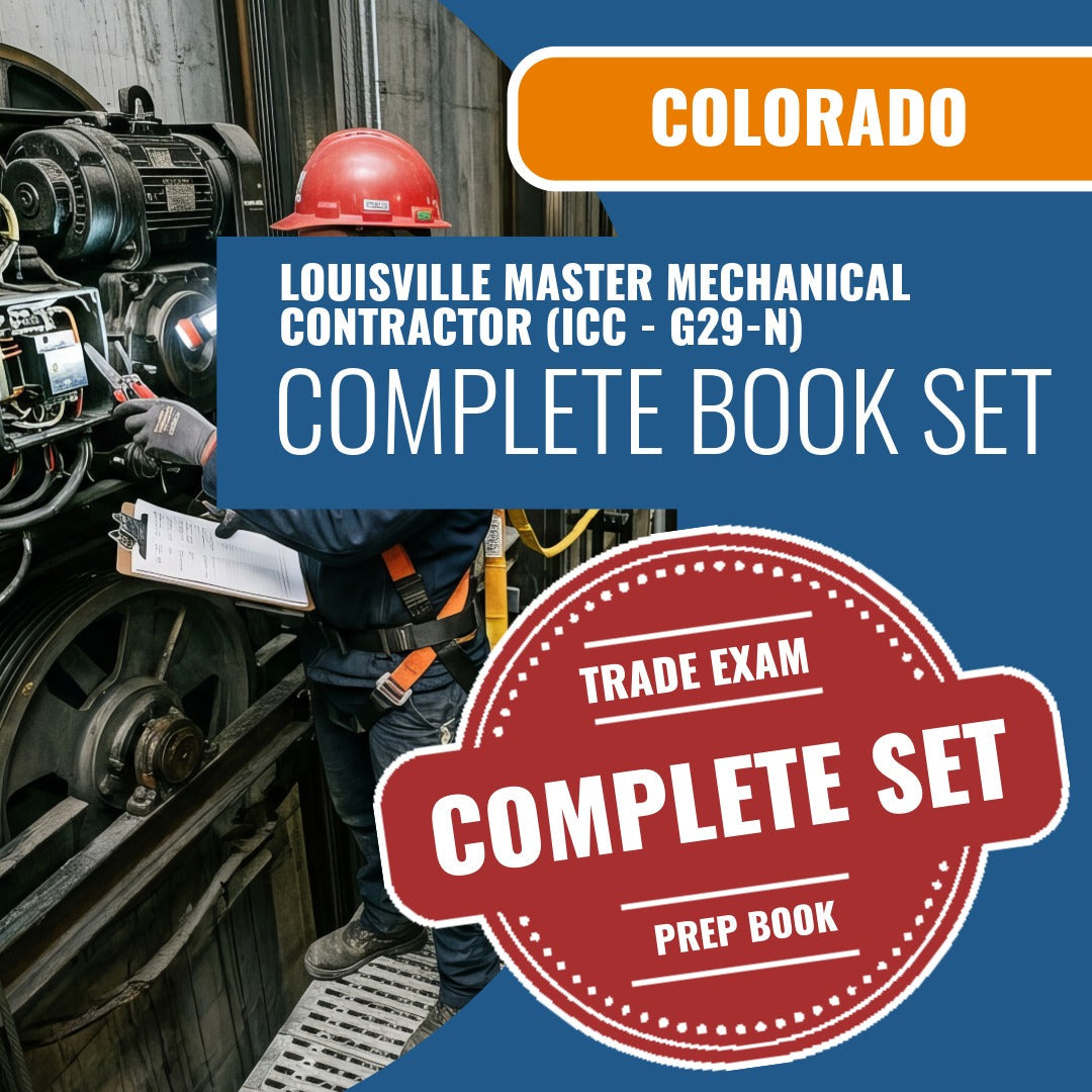 Louisville Colorado Master Mechanical Contractor (ICC - G29-N) Exam Book Package