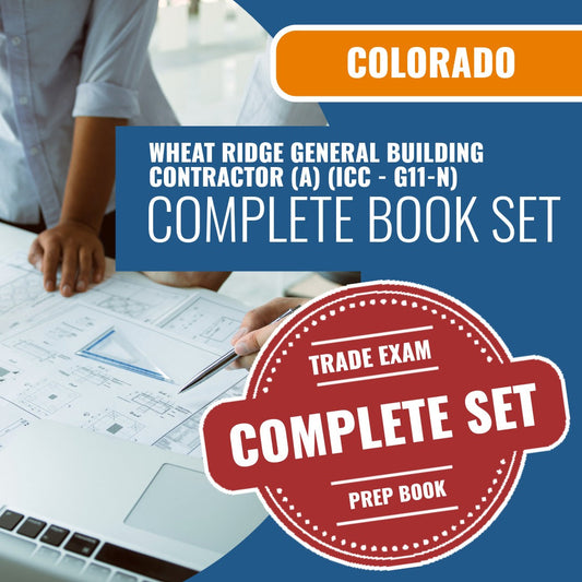 Wheat Ridge Colorado General Building Contractor (A) (ICC - G11-N) Exam Book Package