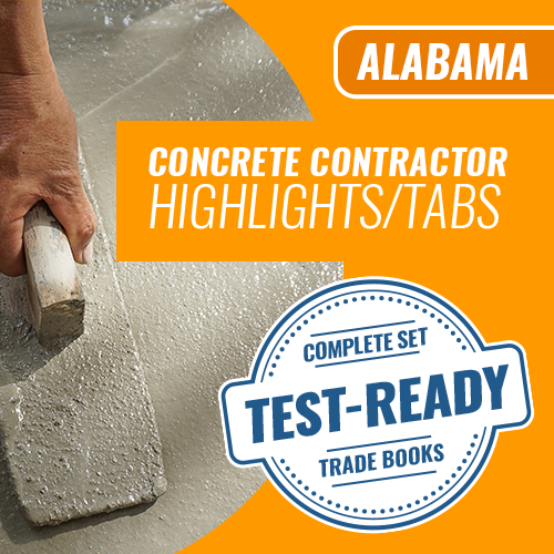 Alabama Concrete Contractor - Highlighted and Tabbed Book Package