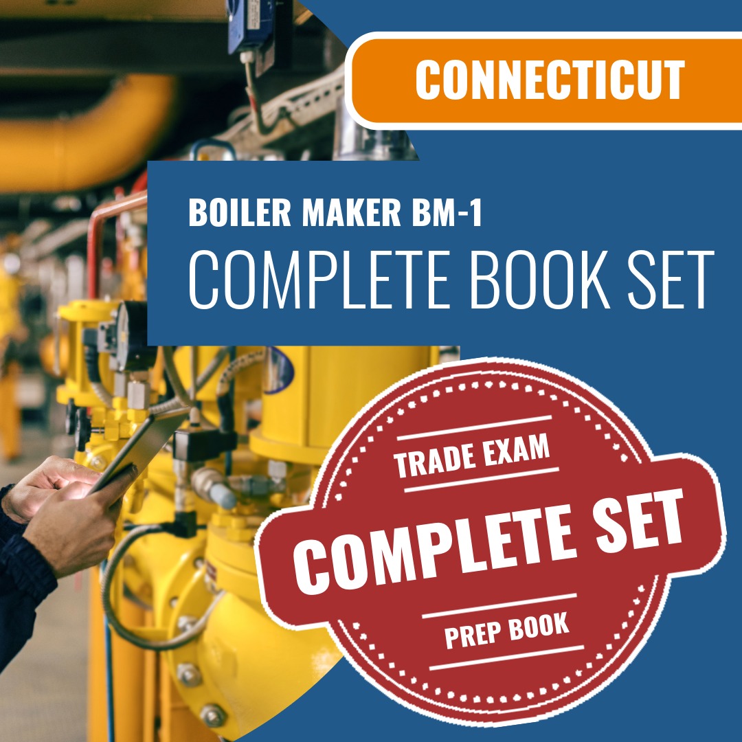 Connecticut Boiler Maker Contractor (BM-1) Exam Book Package