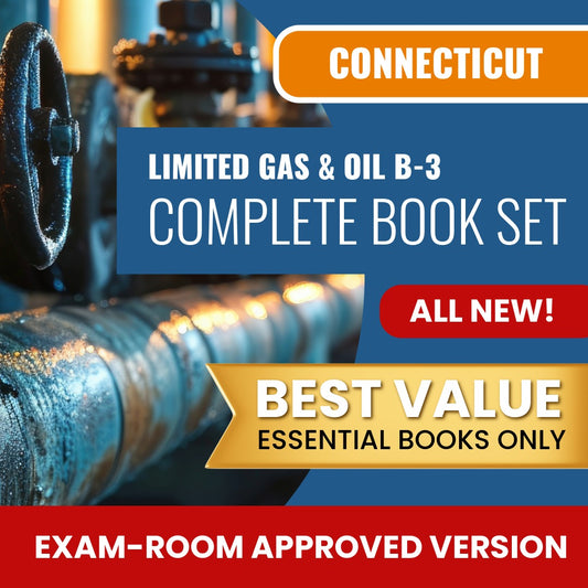 Connecticut Limited Gas and Oil Contractor (B-3) Books Allowed into Exam Package