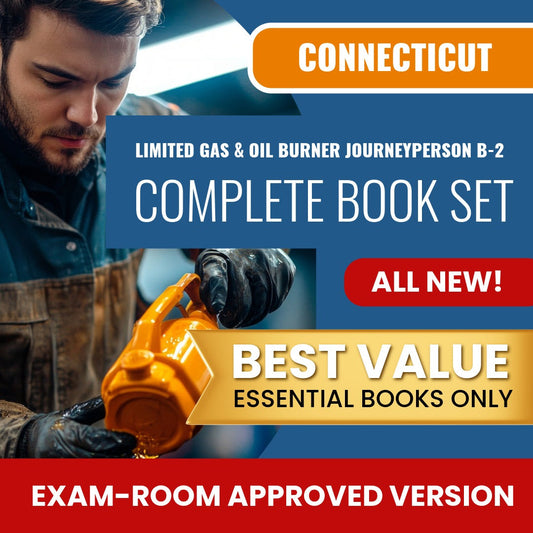 Connecticut Limited Gas and Oil Burner Journeyperson (B-2) Books Allowed into Exam Package
