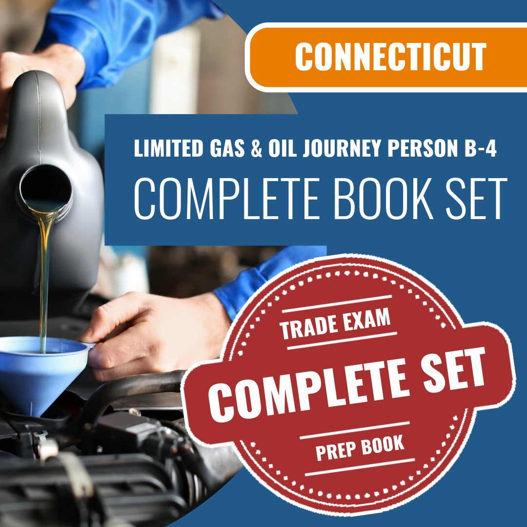 Connecticut Limited Gas and Oil Journeyperson (B-4) Exam Book Package