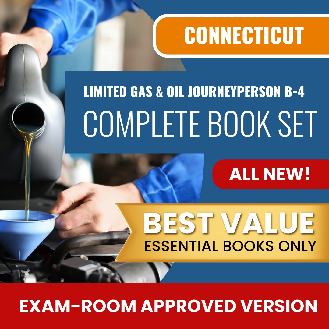 Connecticut Limited Gas and Oil Journeyperson (B-4) Books Allowed into Exam Package