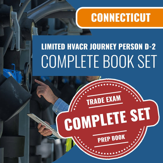Connecticut Limited Warm Air, Air Conditioning and Refrigeration System Journeyperson (D-2) Exam Book Package