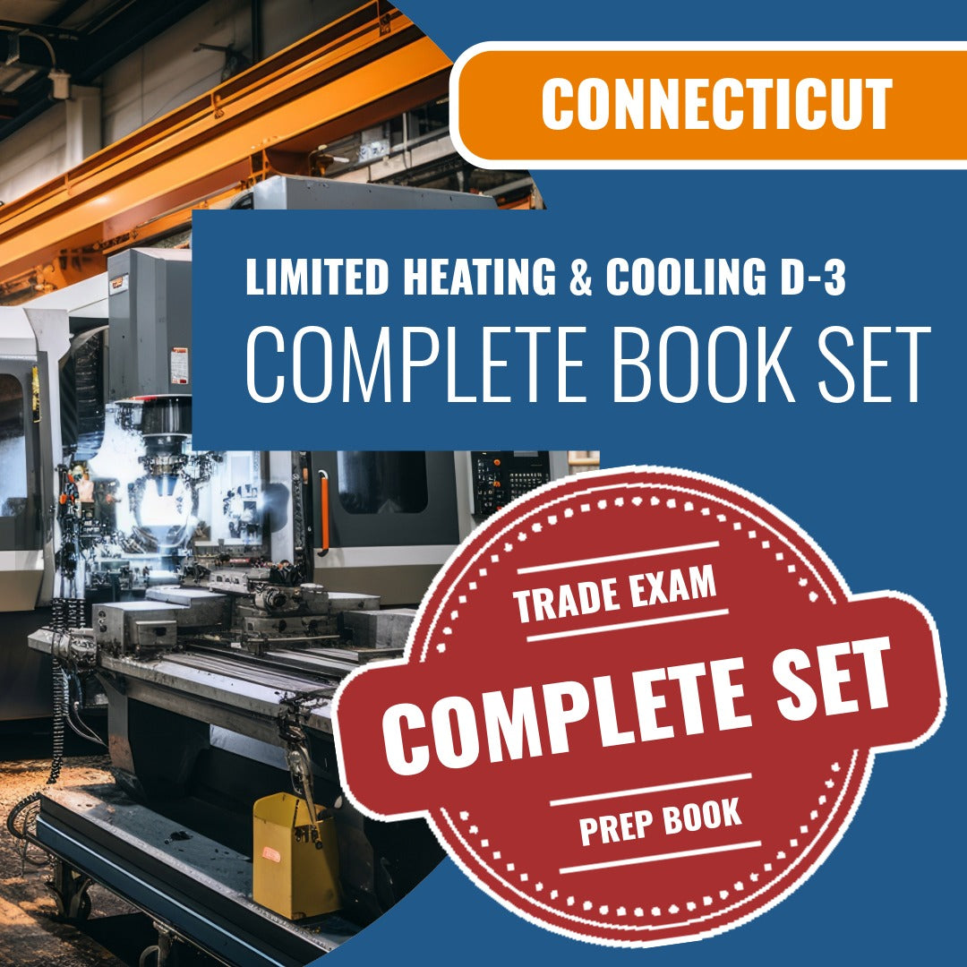 Connecticut Limited Heating Cooling Contractor (D-3) Exam Book Package