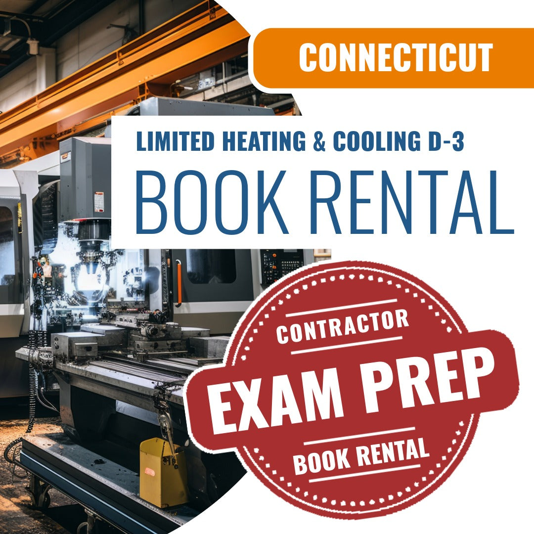 Connecticut Limited Heating Cooling Contractor (D-3) - Books & Courses Rental Package