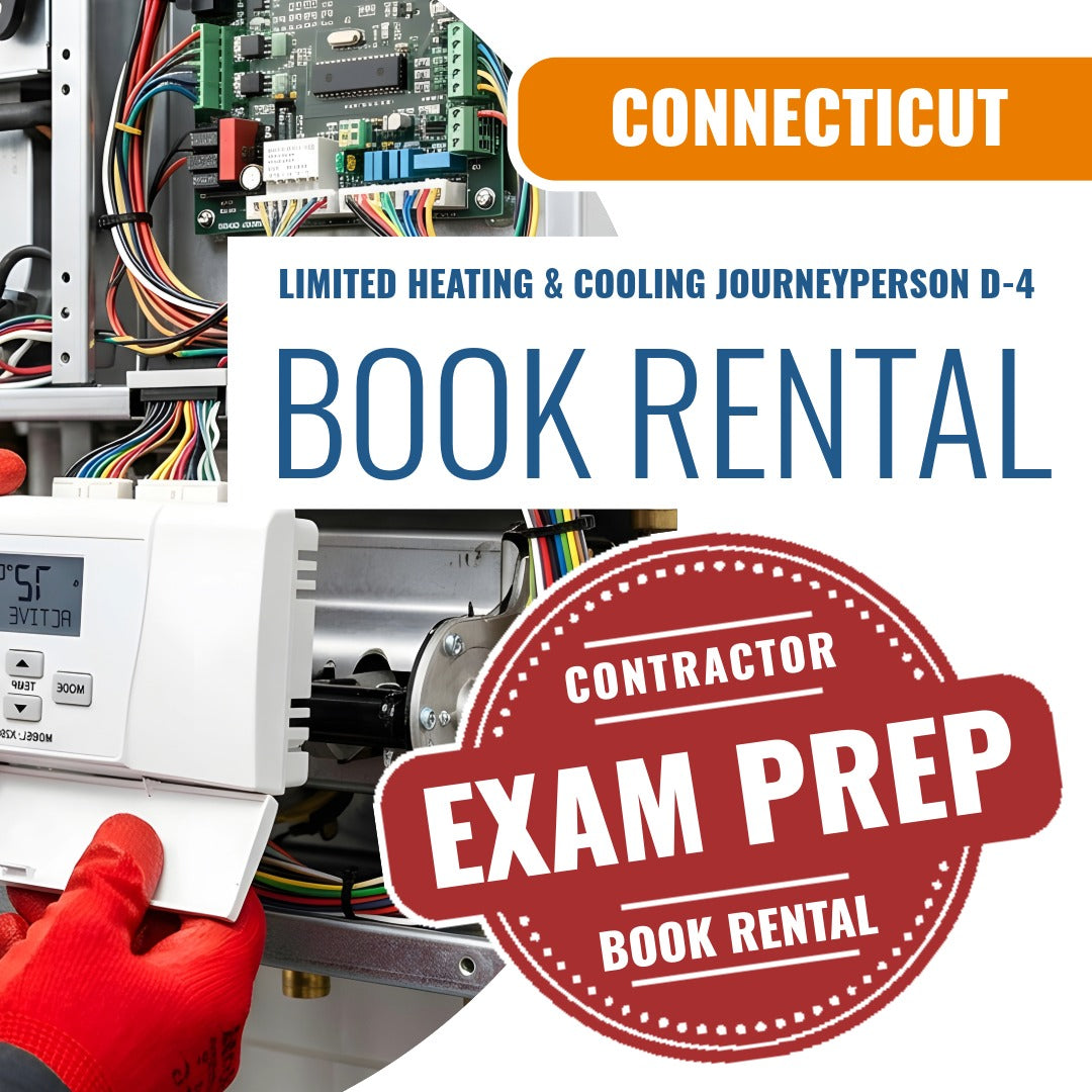 Connecticut Limited Heating Cooling Journeyperson (D-4) - Books & Courses Rental Package