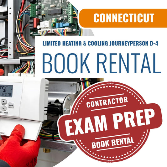 Connecticut Limited Heating Cooling Journeyperson (D-4) - Books & Courses Rental Package