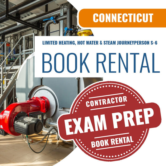 Connecticut Limited Heating, Hot Water and Steam Journeyperson (S-6) - Books & Courses Rental Package