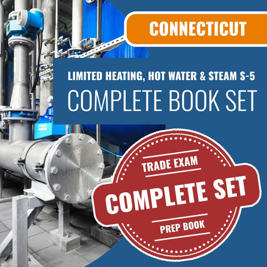 Connecticut Limited Heating, Hot Water and Steam Contractor (S-5) Exam Book Package