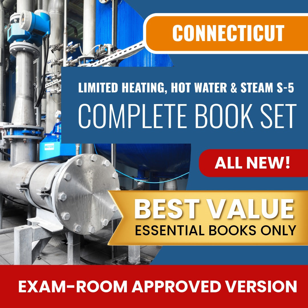 Connecticut Limited Heating, Hot Water and Steam Contractor (S-5) Books Allowed into Exam Package