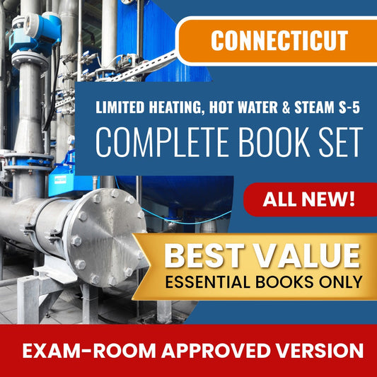 Connecticut Limited Heating, Hot Water and Steam Contractor (S-5) Books Allowed into Exam Package