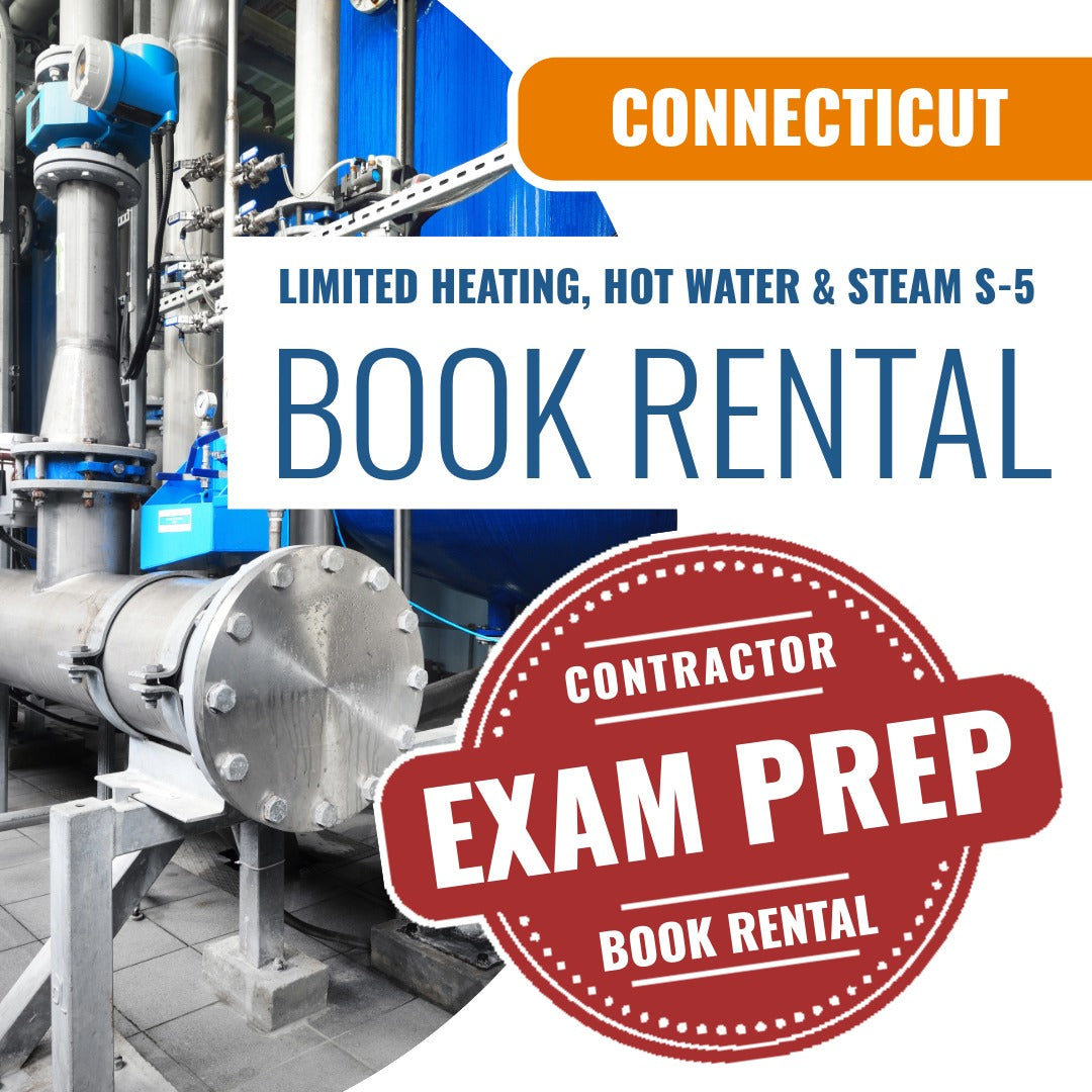 Connecticut Limited Heating, Hot Water and Steam Contractor (S-5) - Books & Courses Rental Package