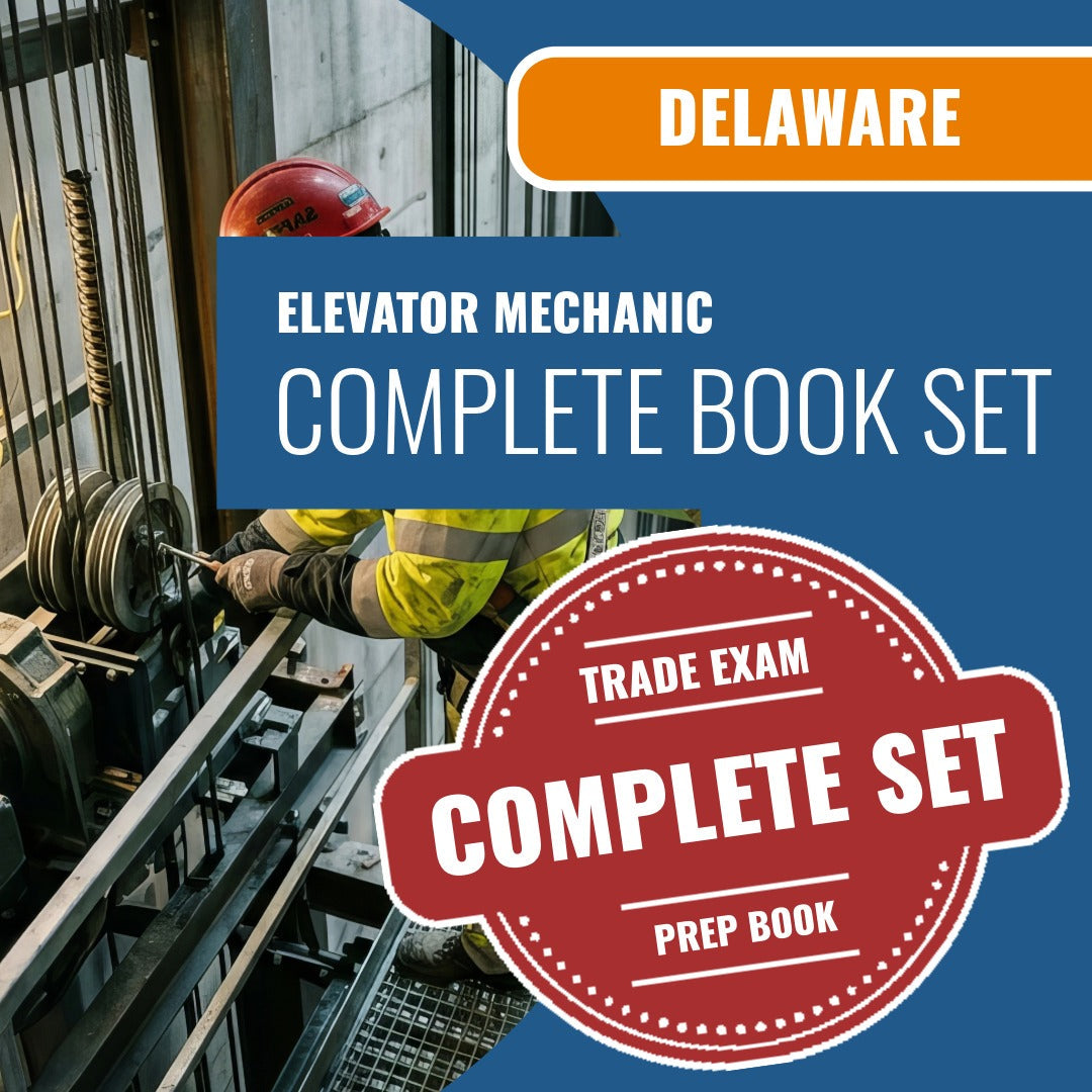 Delaware Elevator Mechanic Exam Book Package