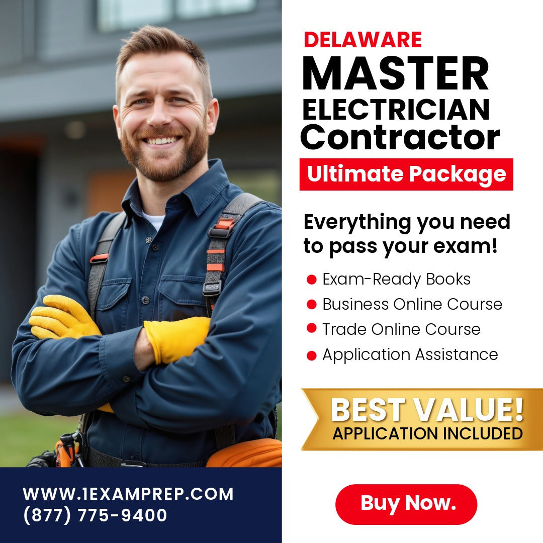 Delaware Master Electrician Ultimate Exam Prep Rental Package
