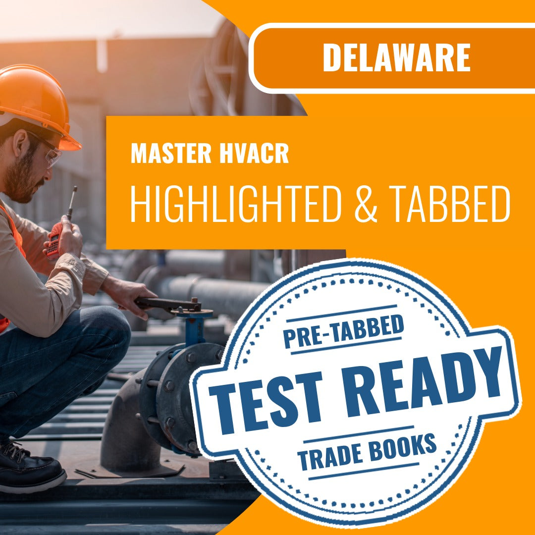 Delaware Master HVACR Contractor Highlighted & Tabbed Book Package